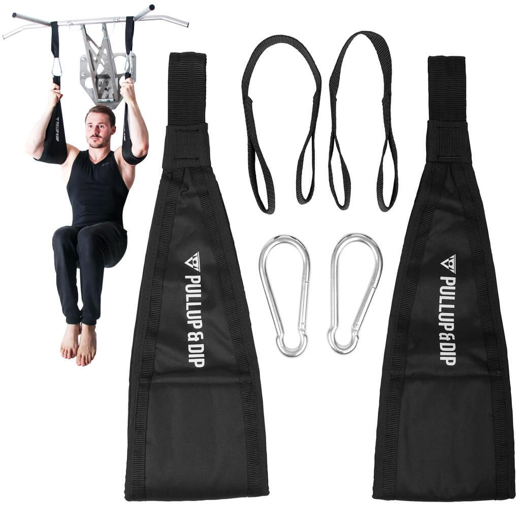 Pull-up bar set: door pull-up bar + resistance bands set of 4 + ab straps