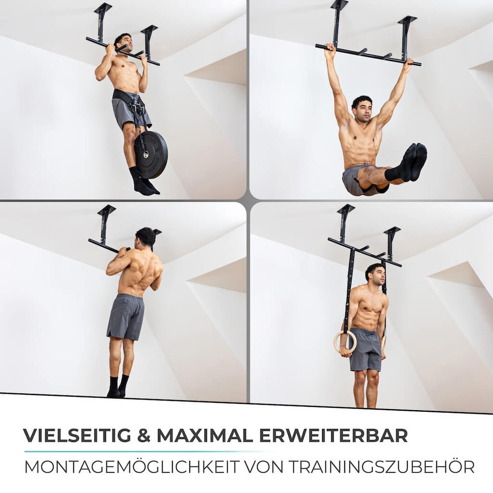 Pull-up bar ceiling incl. pull-up strap and screws