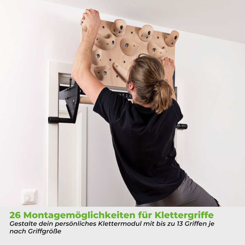 CLEVO Door Pro Board - Holzbrett für Hangboard und Klettergriffe
