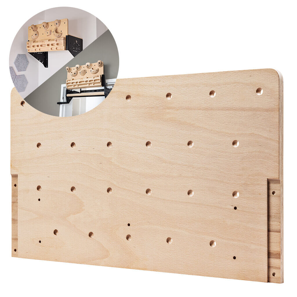 CLEVO Pro Board - Holzbrett für Hangboard und Klettergriffe