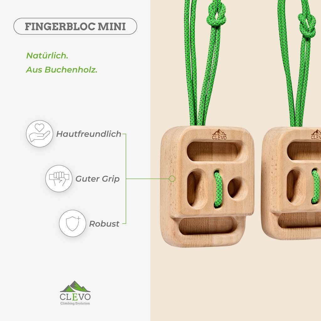CLEVO Fingerbloc Mini portables Hangboard
