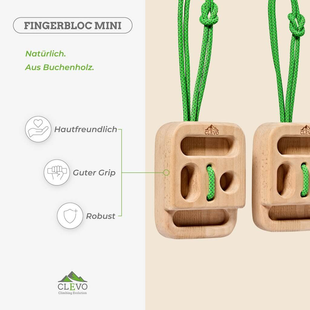 CLEVO Fingerbloc Mini Hangboard portable