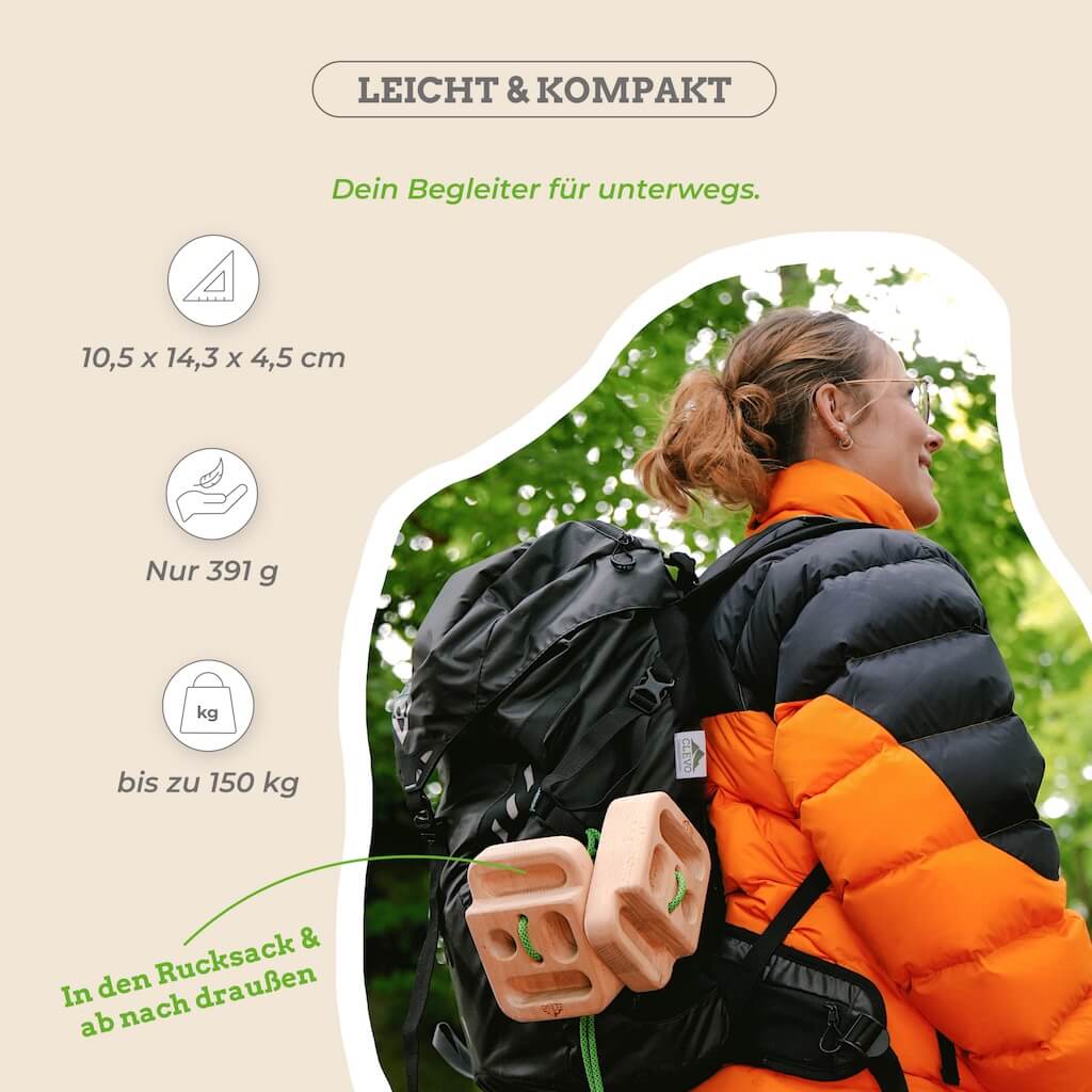 CLEVO Fingerbloc Mini portables Hangboard