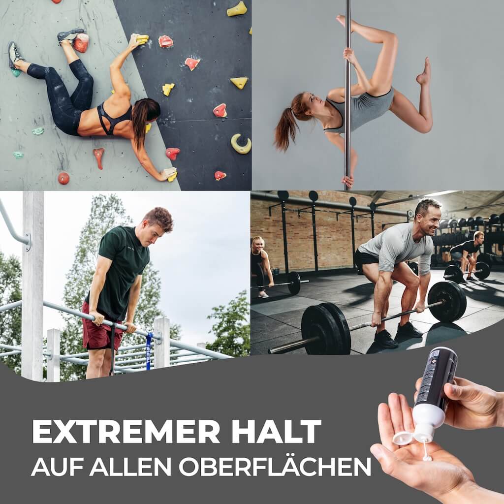 Flüssigkreide für schweißfreien Grip beim Bouldern und Klettern