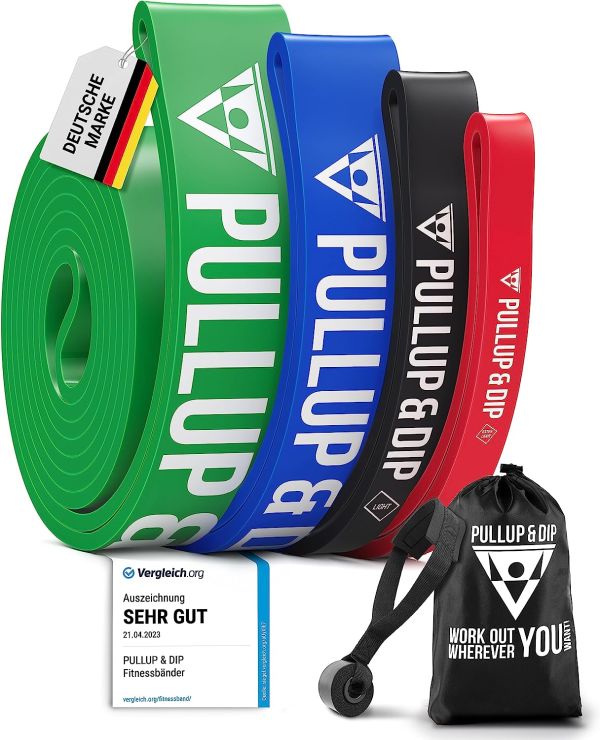 Pull-up bar set: door pull-up bar + resistance bands set of 4 + ab straps