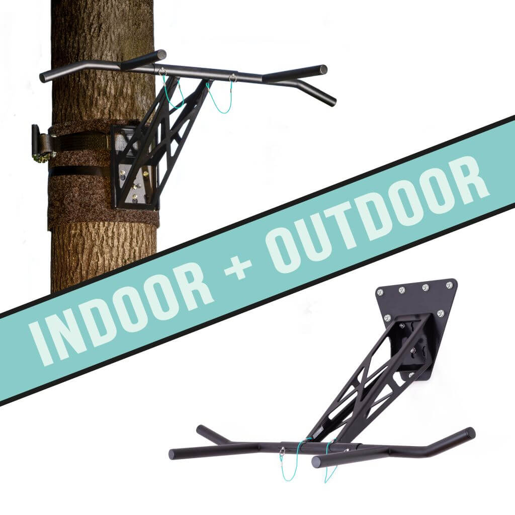 Mobile pull-up bar and dip bar for indoor and outdoor use, unique in the world