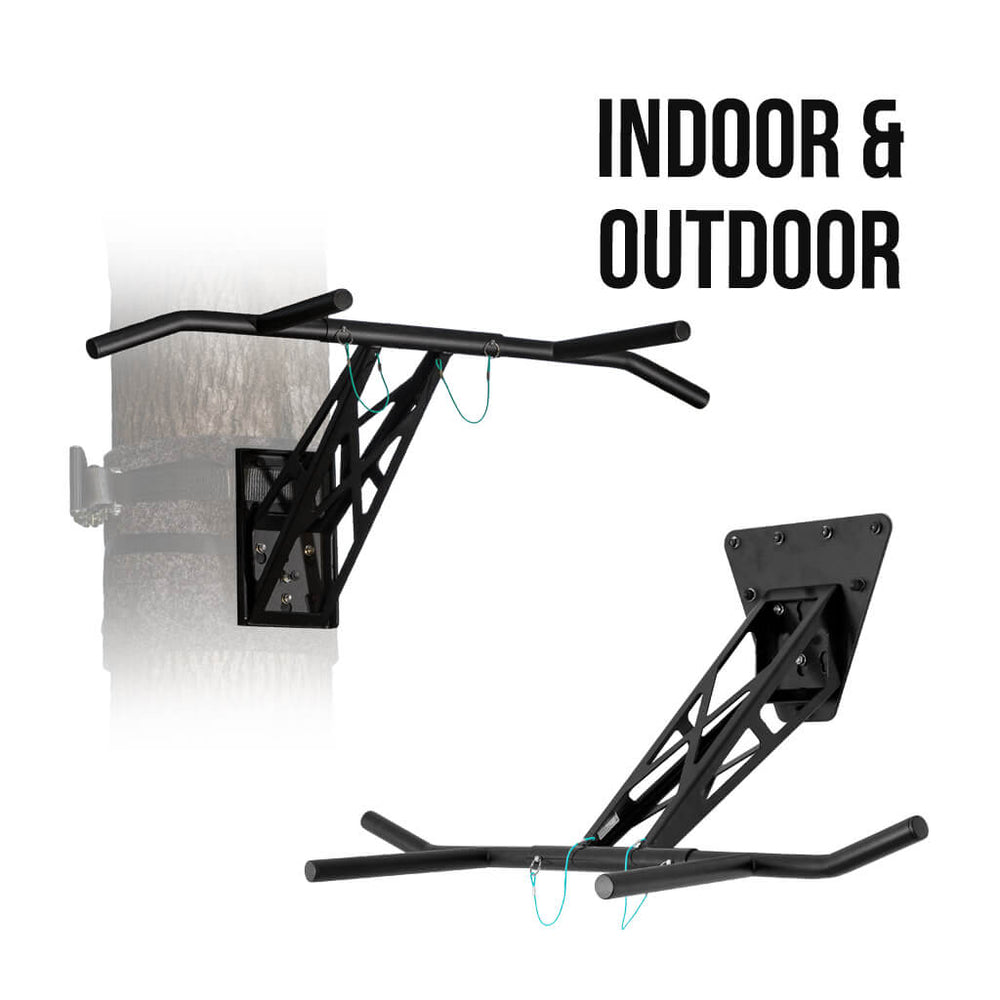 Mobile pull-up bar and dip bar for indoor and outdoor use, unique in the world
