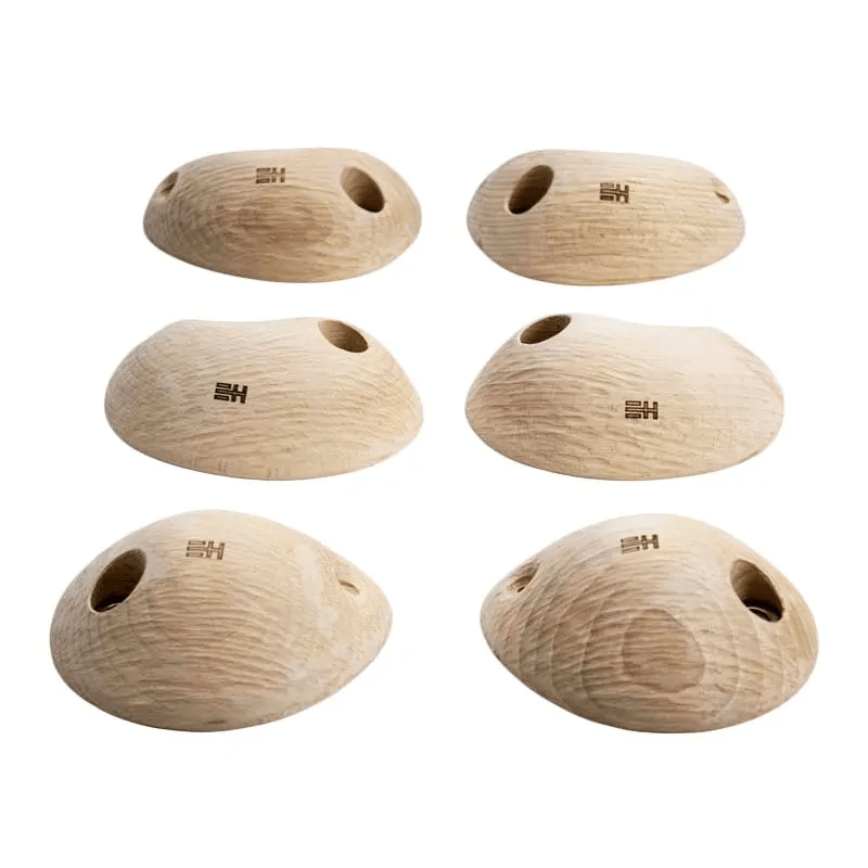Wooden Climbing Holds From Euroholds in Different Shapes