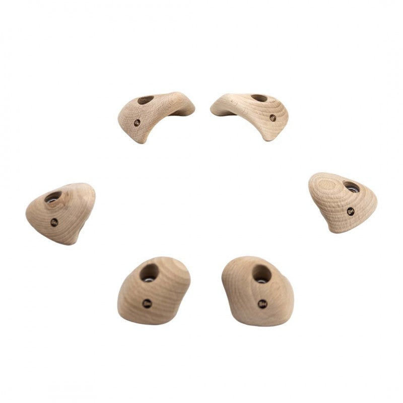 Wooden Climbing Holds From Euroholds in Different Shapes