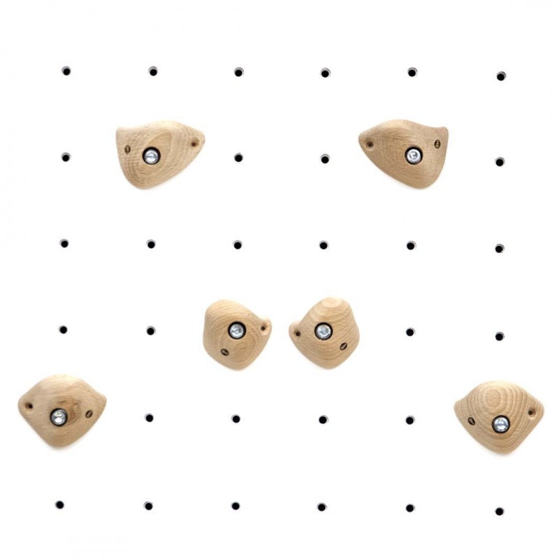 Wooden Climbing Holds From Euroholds in Different Shapes