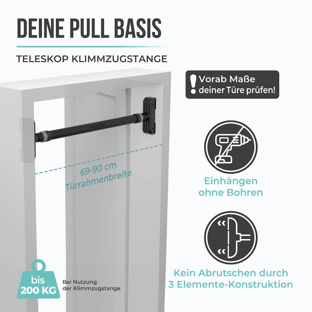 Dip station for door pull-up bar