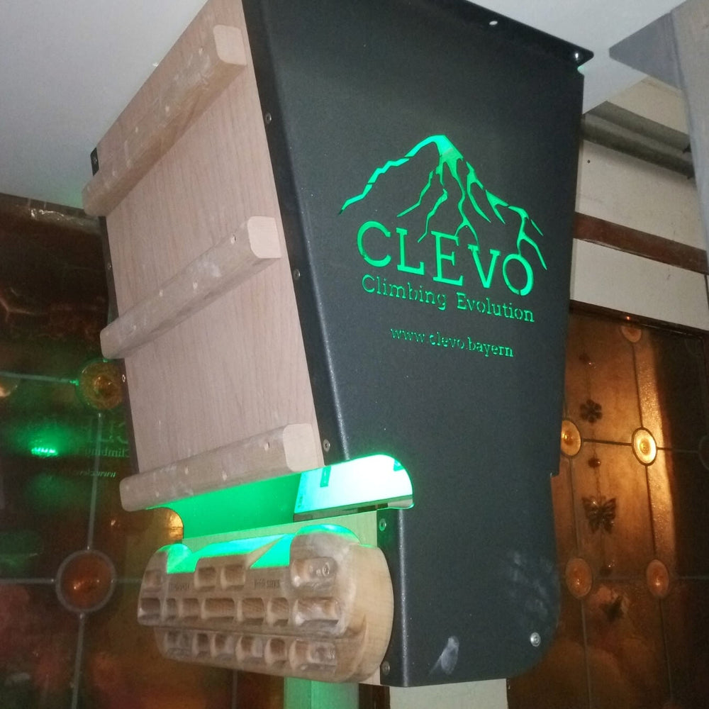 CLEVO XL : module d'escalade professionnel pour plafond pour Campus- et Hangboard, prises et barre de traction