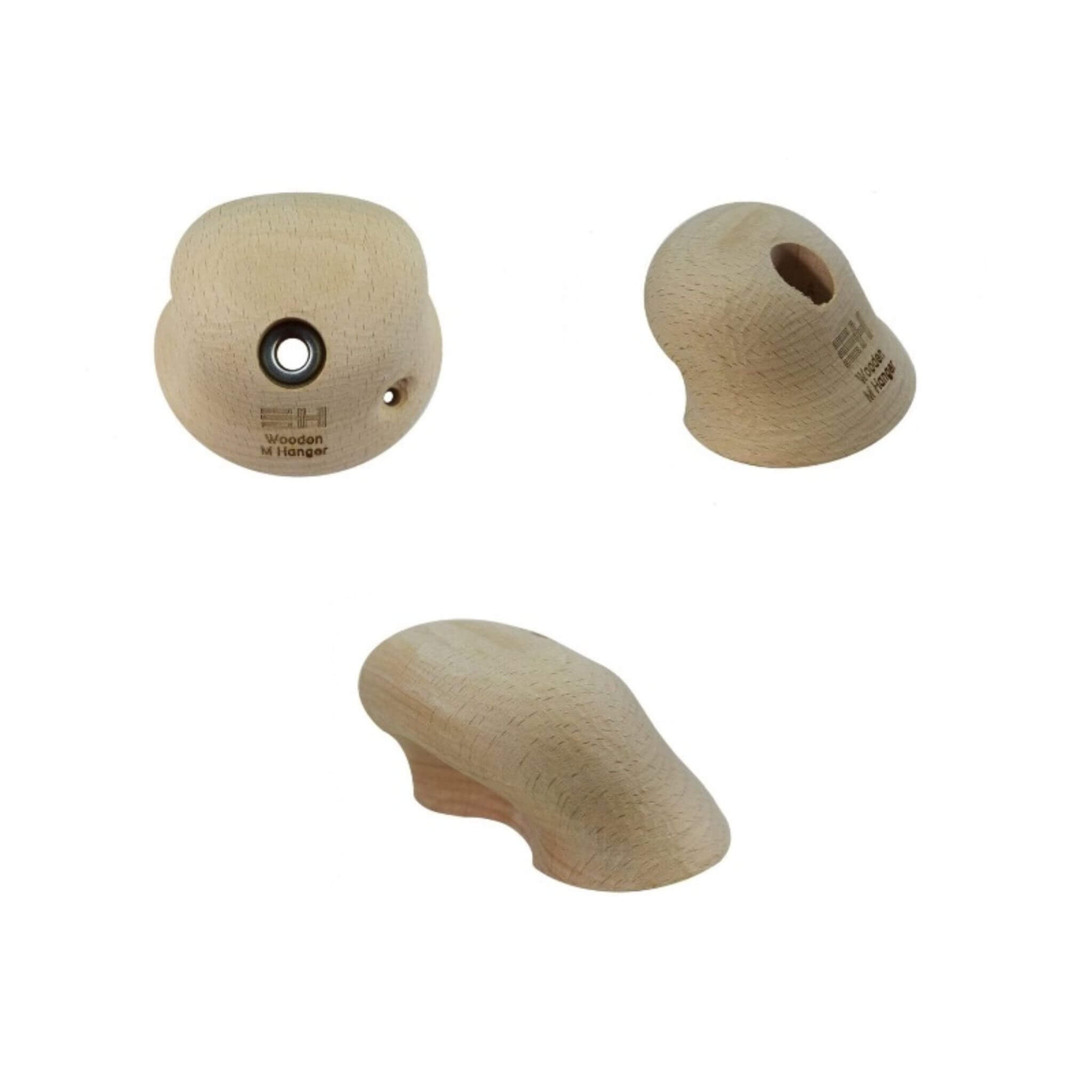 Klettergriffe aus Holz von Euroholds in verschiedenen Formen