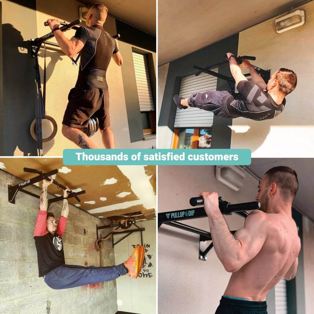 Wall Mounted Pull-up Bar incl. Pull-up Assist Band