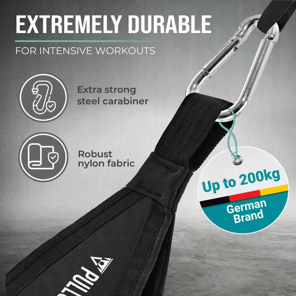 Abdominal training straps for abdominal muscle training on the pull-up bar and high bar door