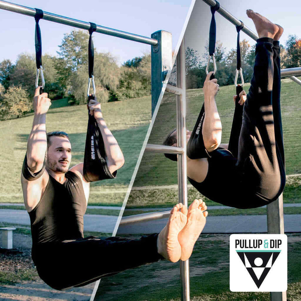 Abdominal training straps for abdominal muscle training on the pull-up bar and high bar door