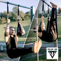 Abdominal training straps for abdominal muscle training on the pull-up bar and high bar door