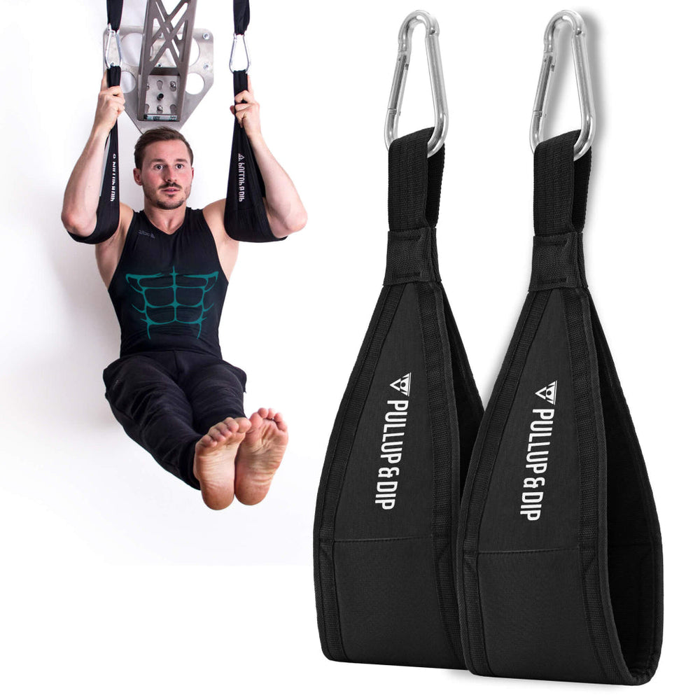 Abdominal training straps for abdominal muscle training on the pull-up bar and high bar door