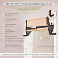 CLEVO DOOR : Suspension de porte pour planche d'entraînement, barre de traction et matériel d'escalade.