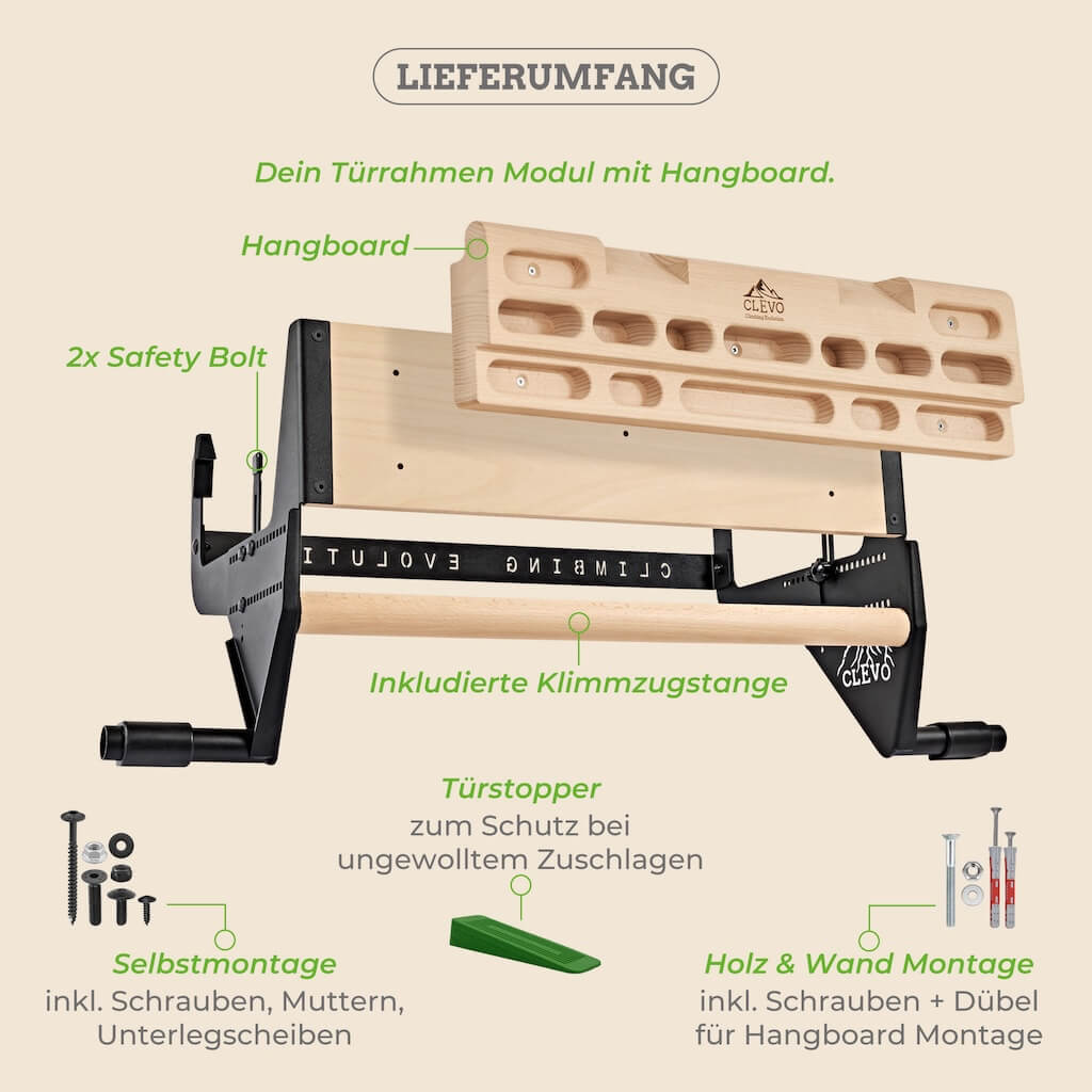 Bundle Clevo Door + Hangboard