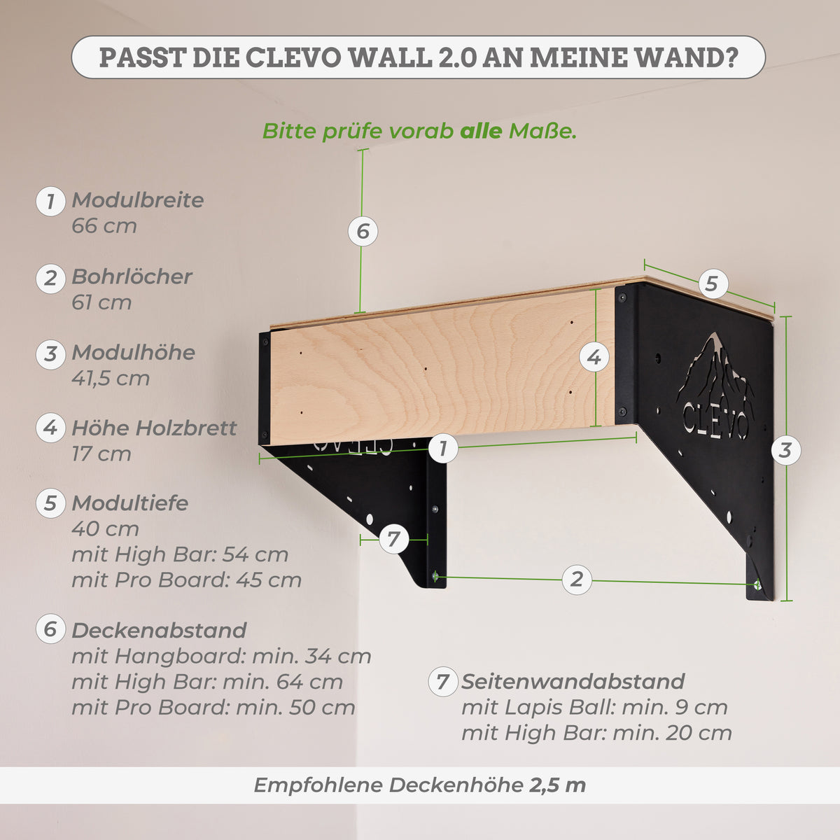 Bundle CLEVO Wall 2.0 + Hangboard
