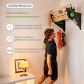 CLEVO WALL 2.0: Wall Mount for Hangboard, Campus Rungs & Climbing Gear