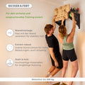CLEVO WALL 2.0: Wall Mount for Hangboard, Campus Rungs & Climbing Gear