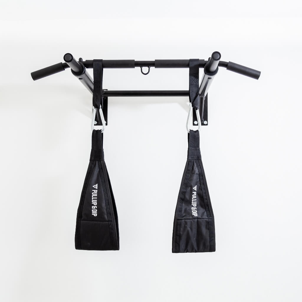 Abdominal training straps for abdominal muscle training on the pull-up bar and high bar door