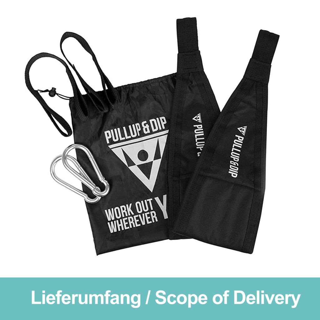 Abdominal training straps for abdominal muscle training on the pull-up bar and high bar door