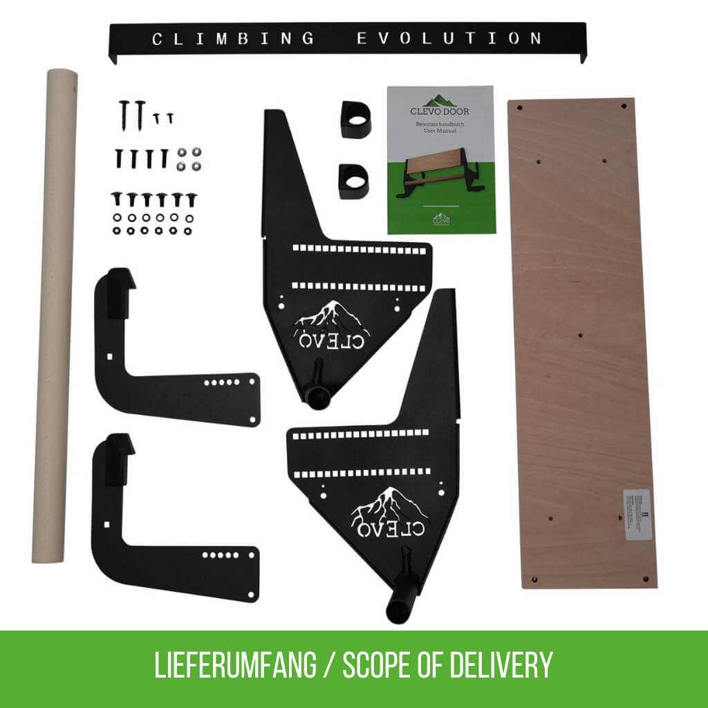 CLEVO DOOR: Doorway Hangboard Pull-up Bar For Fingerboard and Climbing Gear