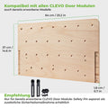 CLEVO Pro Board - Wooden board for hangboard and climbing holds