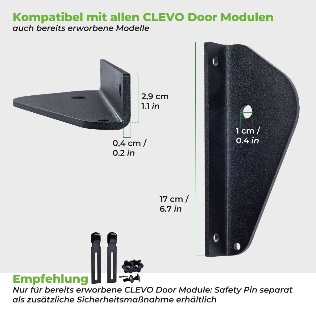 CLEVO Side Grip Adapter - Befestigung für Lapis Ball oder Klettergriff