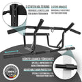 Ensemble de barres de traction : Barre de traction de porte + Sangles de traction (set de 4) + Boucles abdominales