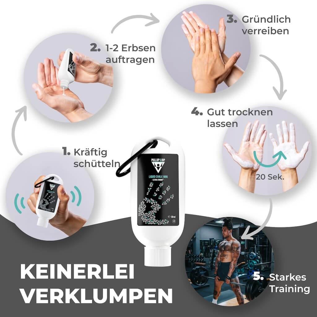 Flüssigkreide für schweißfreien Grip beim Bouldern und Klettern