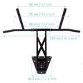 Mobile pull-up bar and dip bar for indoor and outdoor use, unique in the world
