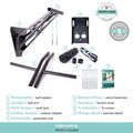 Mobile pull-up bar and dip bar for indoor and outdoor use, unique in the world