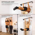Pull-up bar for wall mounting above the door frame