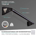 Pull-up bar for wall mounting above the door frame