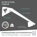 Pull-up bar for wall mounting above the door frame