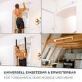 Pull-up bar for wall mounting above the door frame