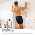 Pull-up bar for wall mounting above the door frame
