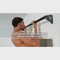 Pull-up bar for wall mounting above the door frame