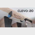CLEVO S: Deckenbefestigung für Hangboard, Seitgriffe, Hangutensilien und Klimmzugstange