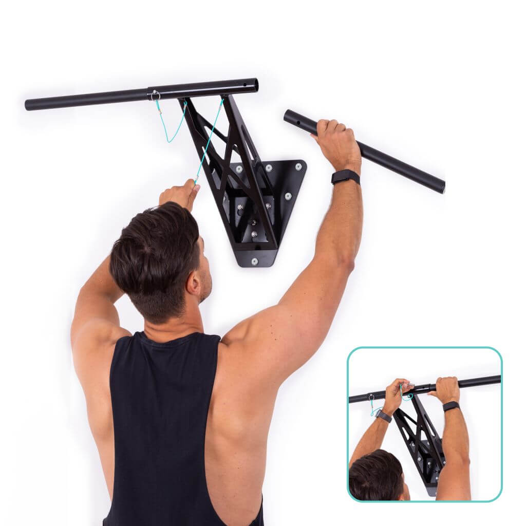 Straight pull-up bar / muscle-up bar, accessory for pull-up & dip pull-up bar