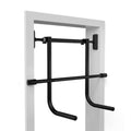 Dip station for door pull-up bar