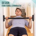 Door bar pull-up bar bundle with pull-up bands and training guides