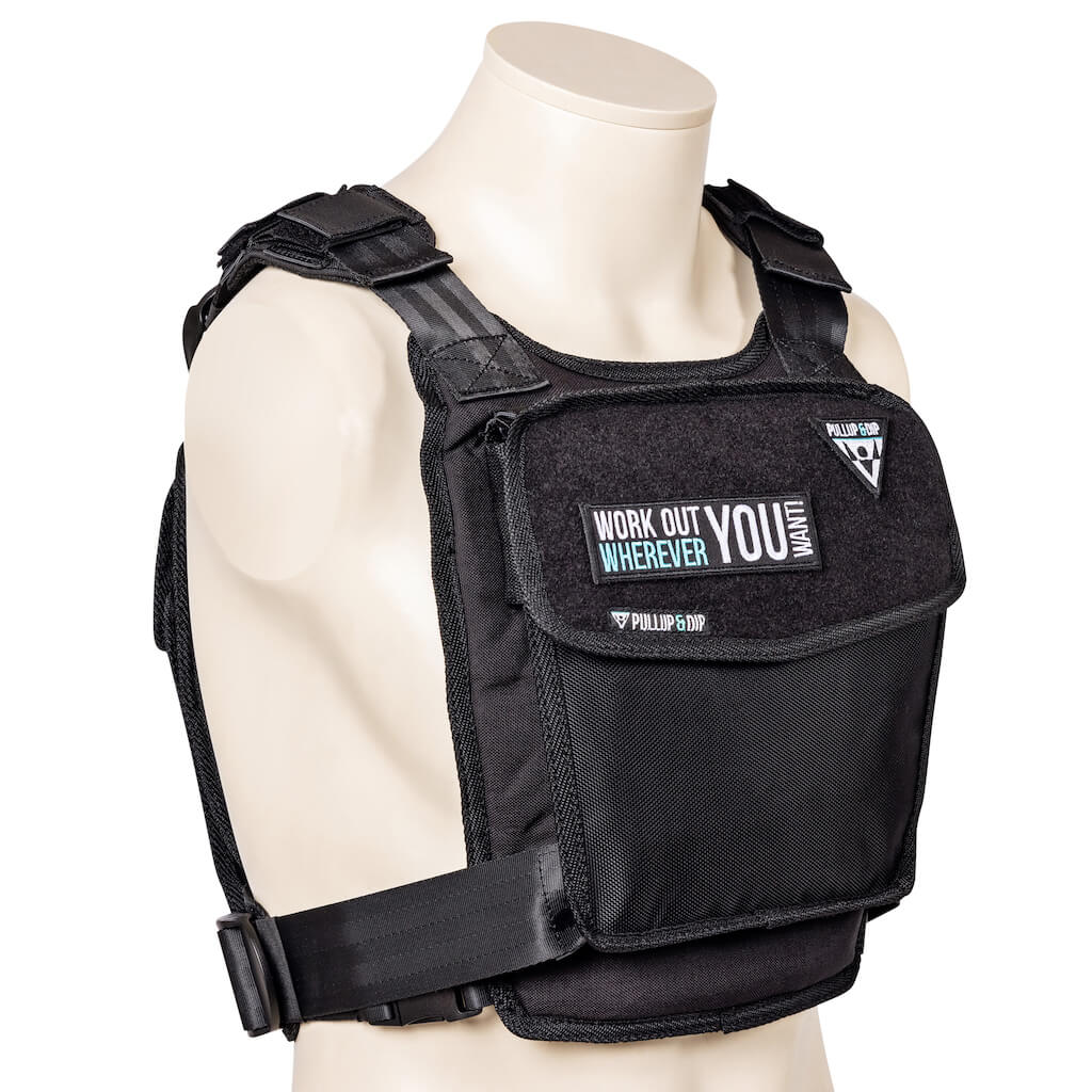 Pullup & dip weight vest with weights up to 15kg