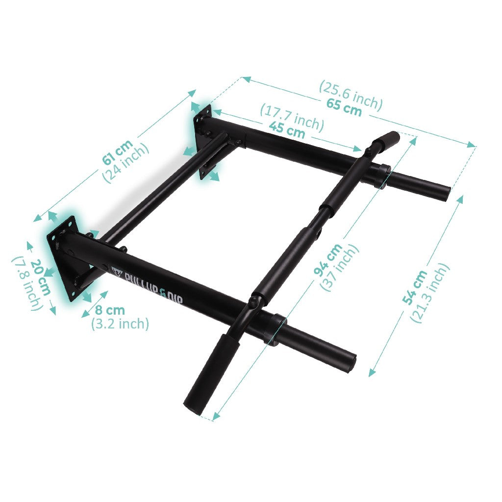 Wall Mounted Pull-up Bar incl. Pull-up Assist Band