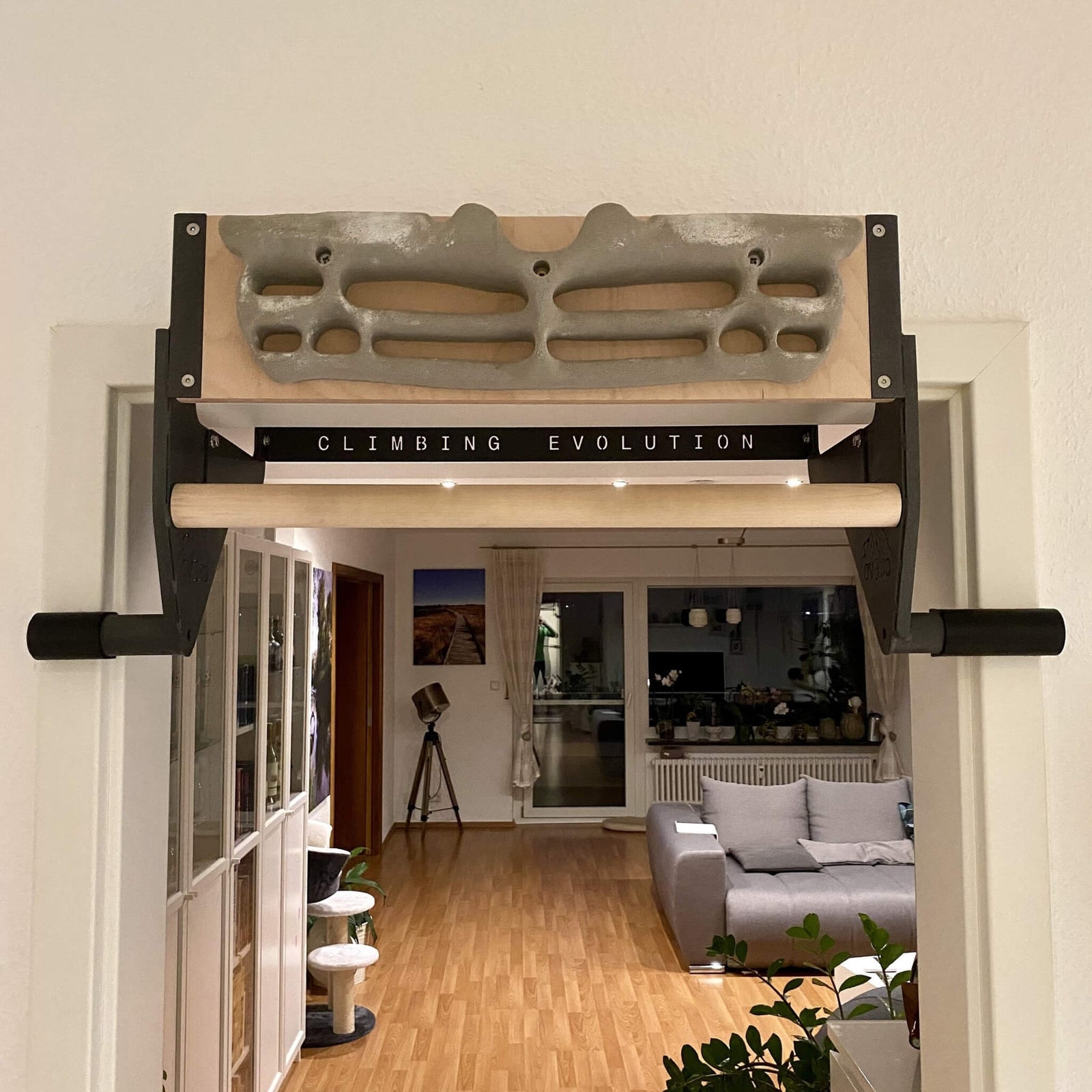 Doorway Hangboard Pullup Bar For Fingerboard and Climbing Gear