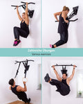Pull-up and dip bar for wall mounting on interior and exterior wall